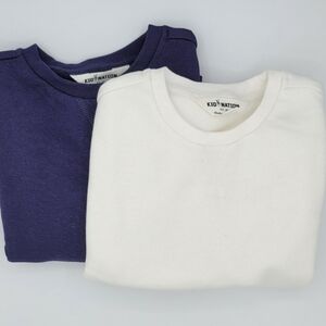 Kid Nation - (NWOT-Bundle) 2 Unisex Kids' Long-Sleeve, Scoop-Neck Sweaters